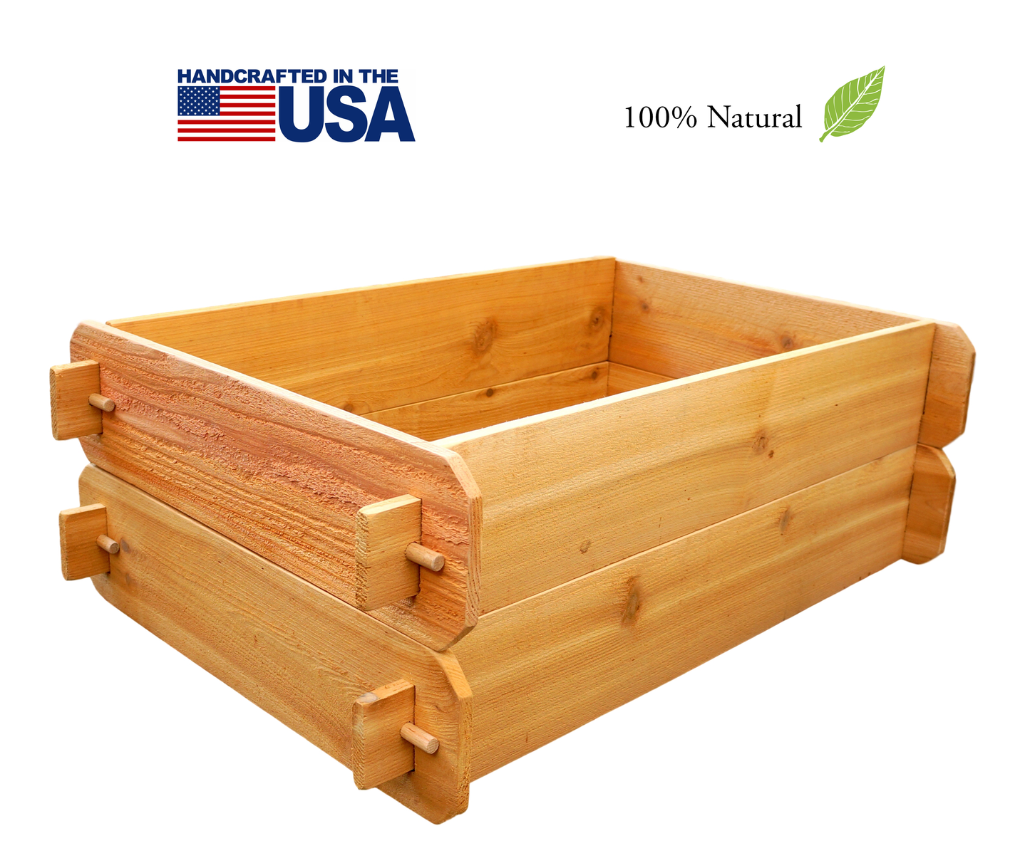 'B-STOCK' Raised Garden Bed Kit Double Deep (Two 2x3) Western Red Cedar