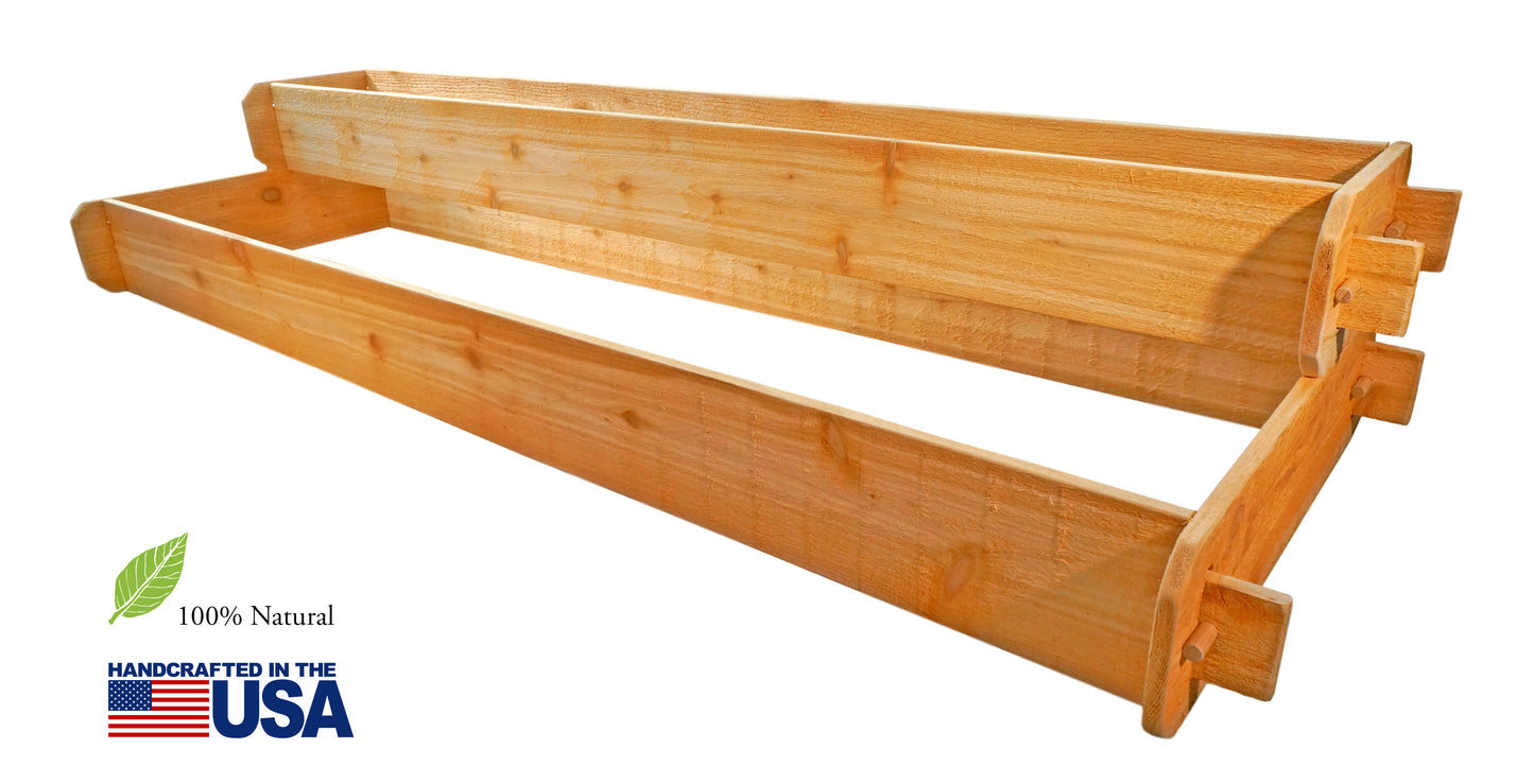 Timberlane Gardens Raised Garden Bed Kit 2 Tiered (1x6 2x6) Western Red Cedar