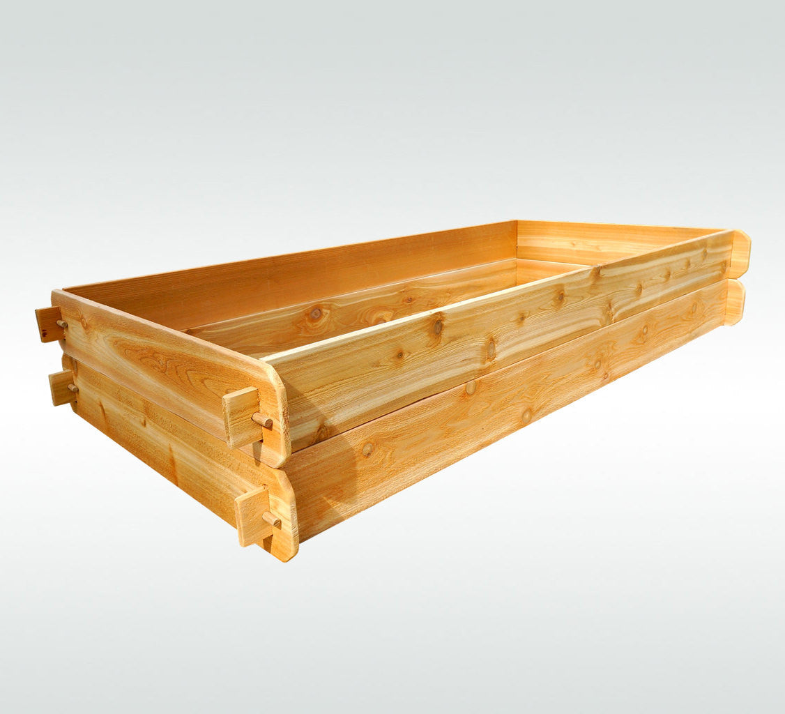 Timberlane Gardens Raised Garden Bed Kit Double Deep (Two 3x6) Western Red Cedar - Timberlane Gardens