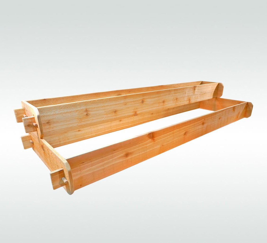 Timberlane Gardens Raised Garden Bed Kit 2 Tiered (1x6 2x6) Western Red Cedar - Timberlane Gardens