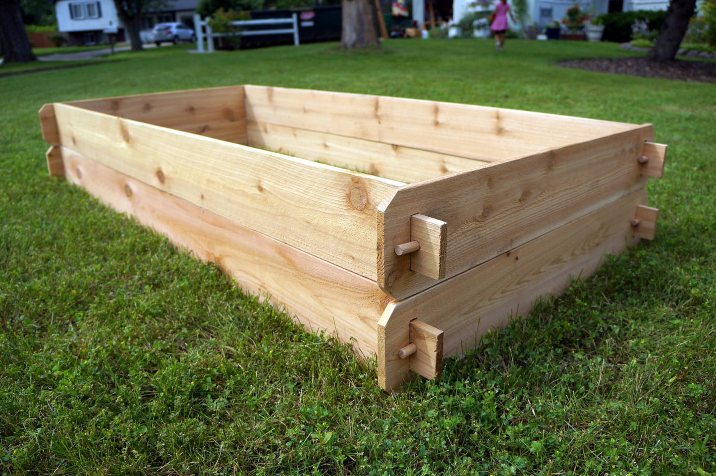 Timberlane Gardens Raised Garden Bed Kit Double Deep (Two 3x6) Western Red Cedar - Timberlane Gardens